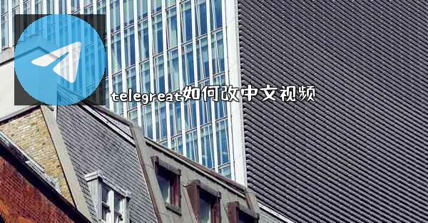 telegreat如何改中文视频