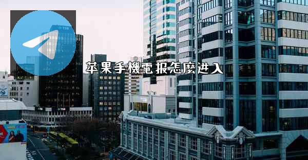 苹果手機電报怎麼进入